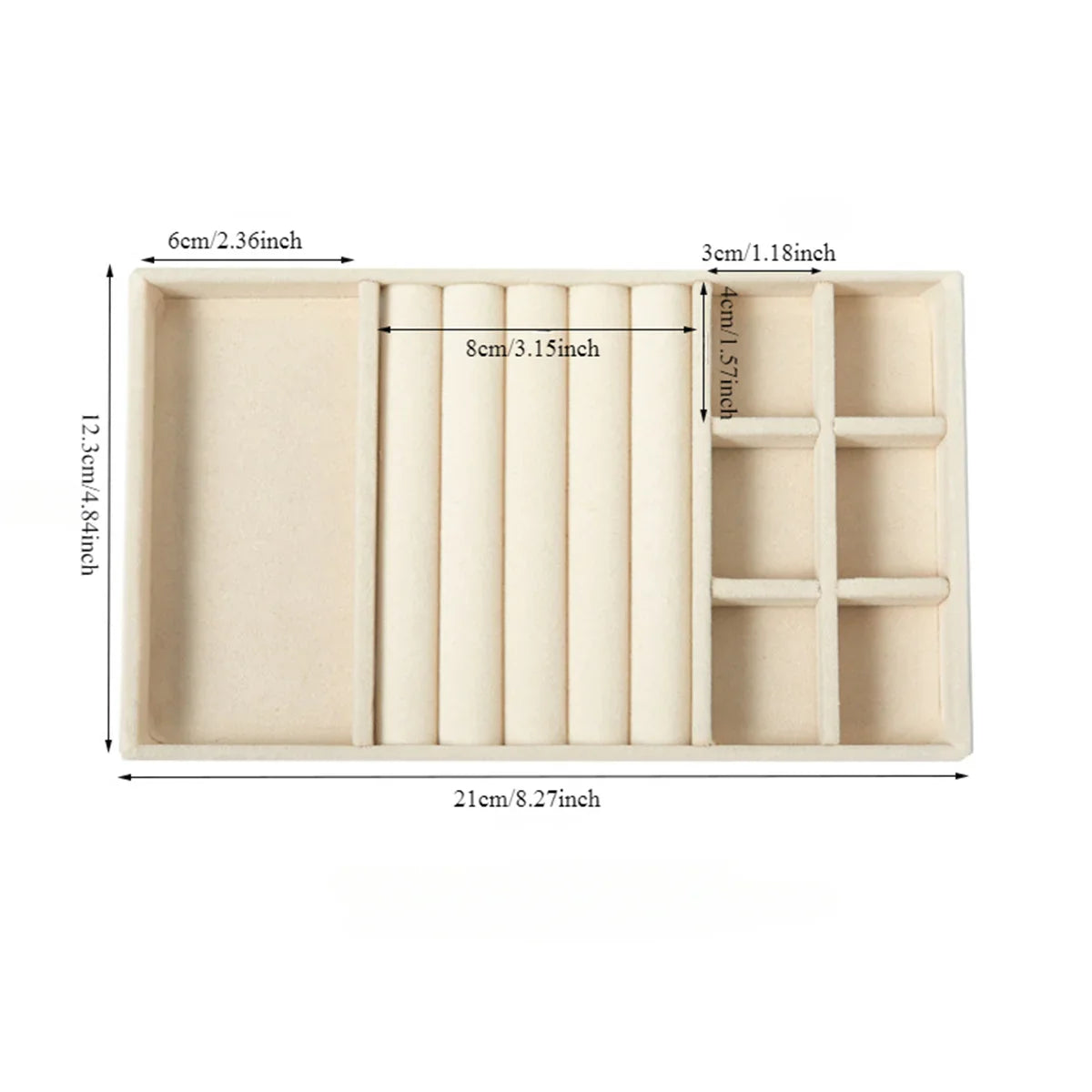 Velvet Jewellery Display Tray