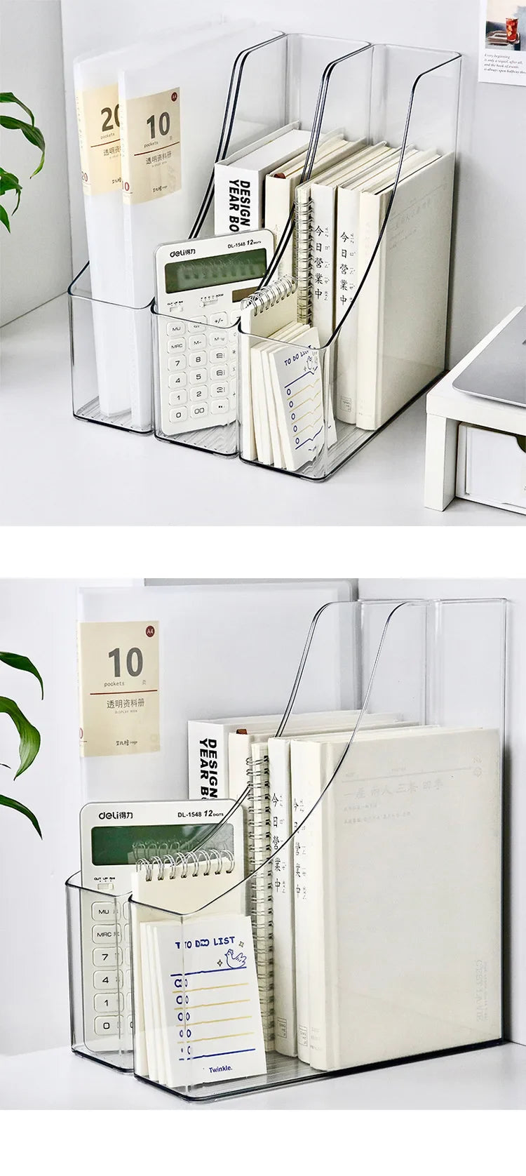 Plastic Desk Magazine Organiser