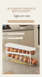 Bilayer Rolling Egg Storage Box