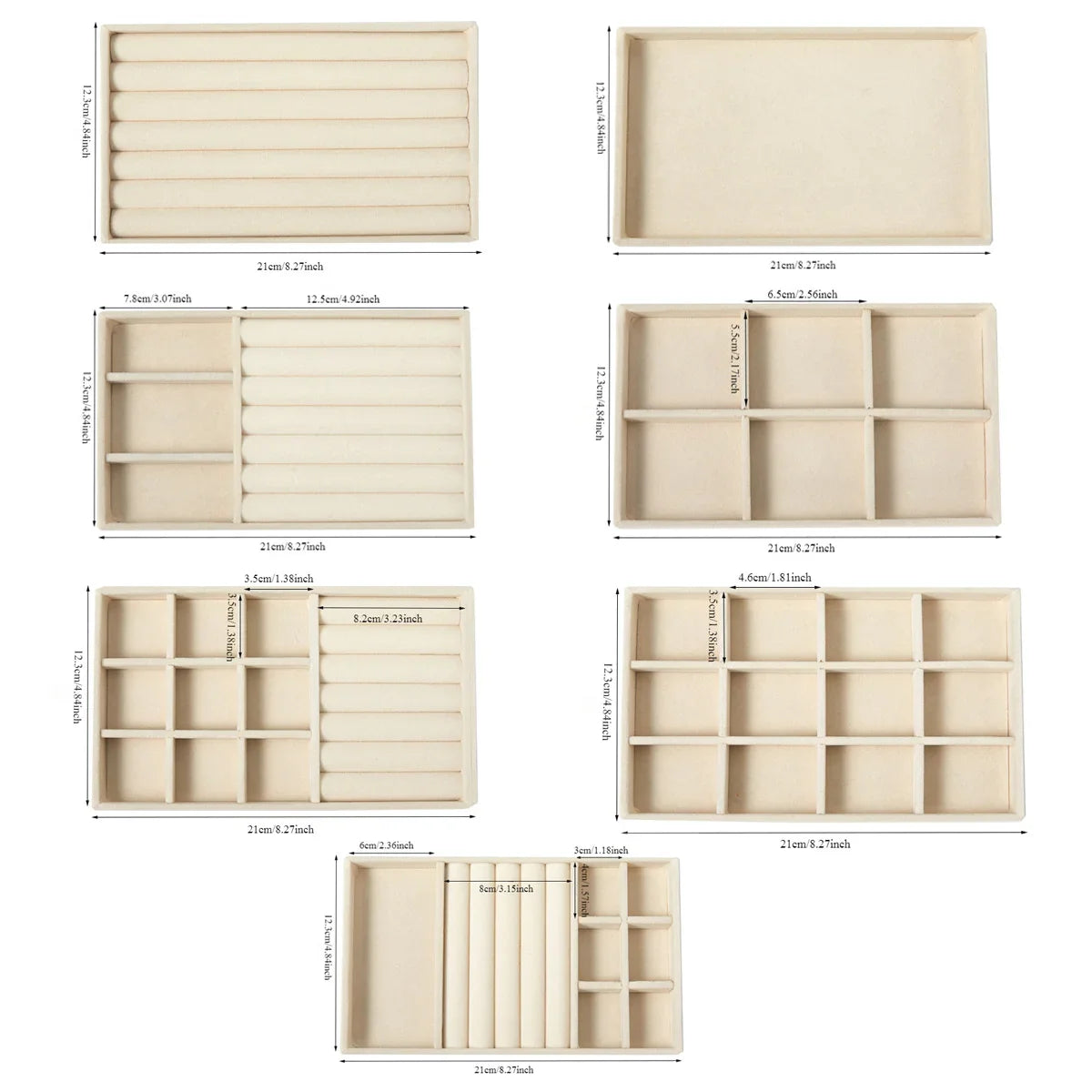 Velvet Jewellery Display Tray