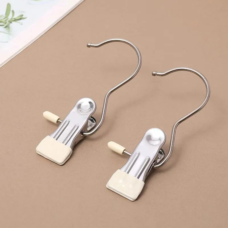 Stainless Steel Clothespins with Hooks