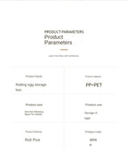 Bilayer Rolling Egg Storage Box