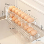 Bilayer Rolling Egg Storage Box