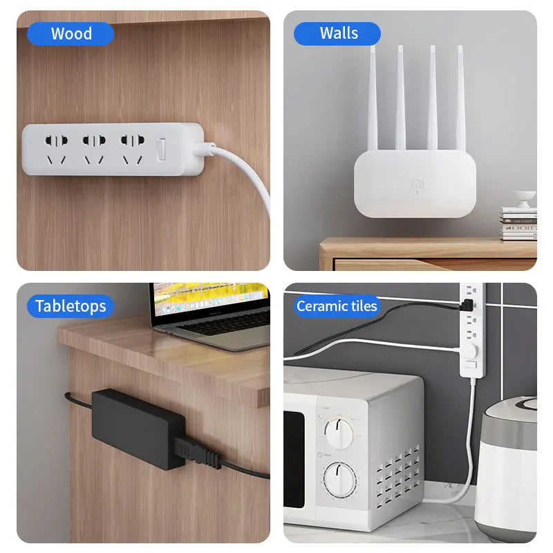 Self-Adhesive Socket Fixer & Cable Organiser