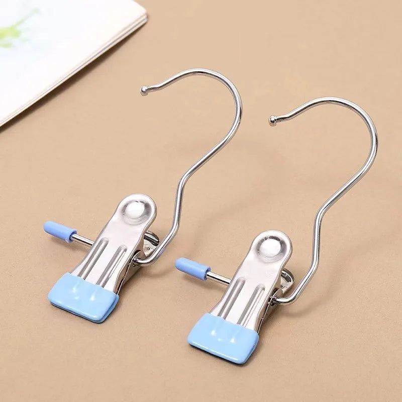 Stainless Steel Clothespins with Hooks