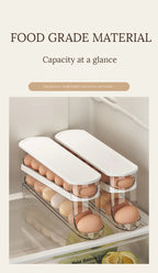 Bilayer Rolling Egg Storage Box