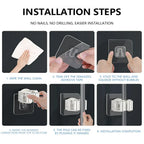 Multi-Purpose Adhesive Wall Hooks